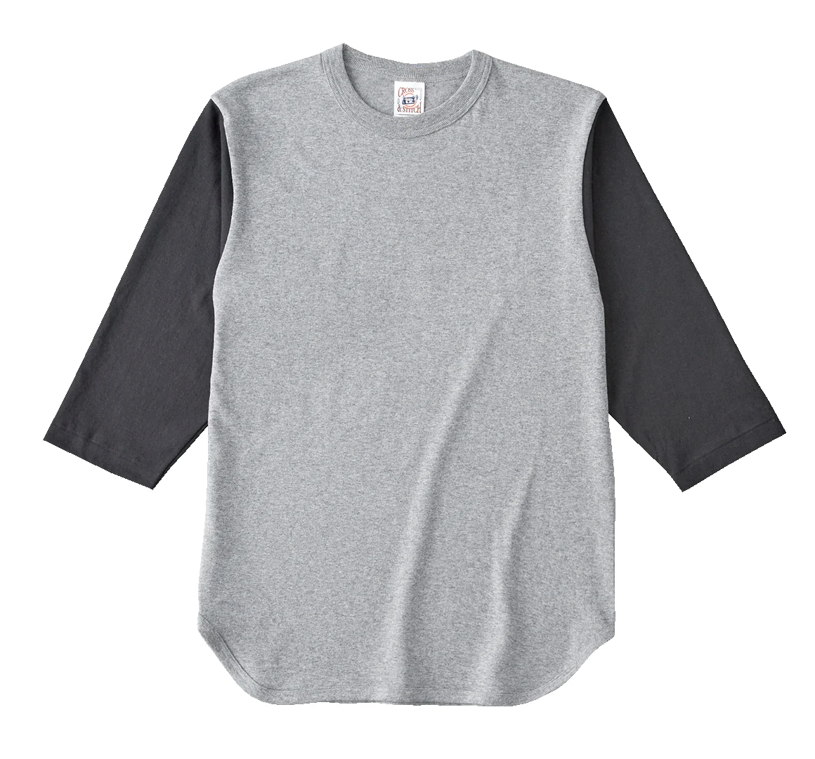 七分袖ベースボールTシャツ
