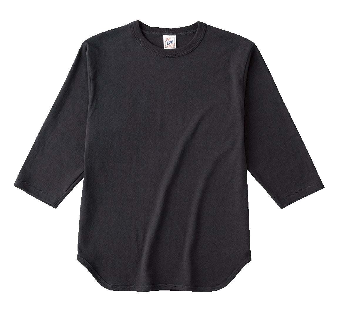七分袖ベースボールTシャツ